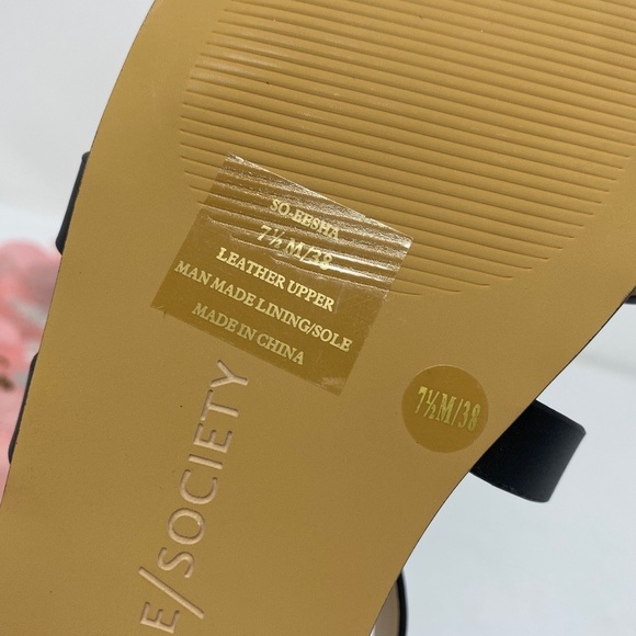 Sole Society Eesha Leather Strappy Sandals NWT 7.5 - Picture 6 of 7